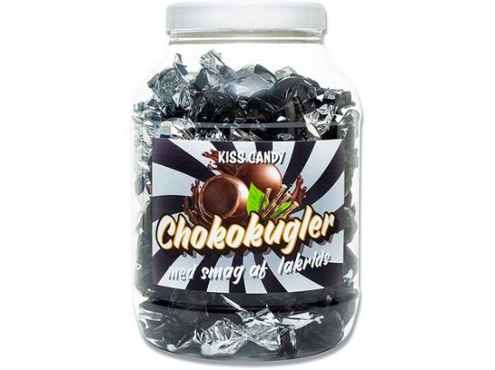 Billede af Kiss Candy Chokokugler 1000g