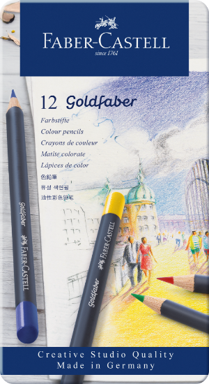 Billede af Farveblyant Faber-Castell Goldfaber (12)