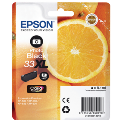 Billede af Blækpatron Epson 33XL BK