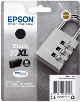 Billede af Blækpatron Epson 35XL BK