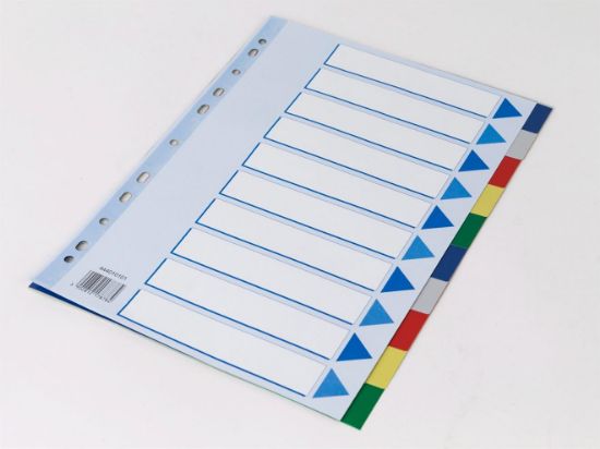 Billede af Faneblade Q-Line A4 plast 10-delt (20)