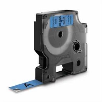 Billede af Labeltape DYMO 12mm sort/blå