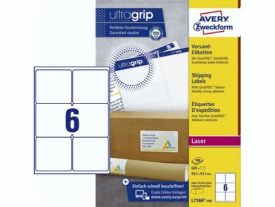 Billede af Laserlabels Avery L7166-100