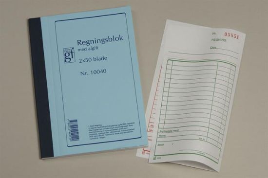 Billede af Regningsblok Grafisk 10040