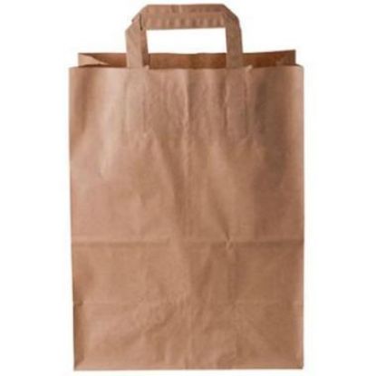 Billede af Bæreposer brun papir 16 l. 25x15x34