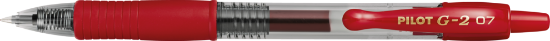 Billede af Gelpen Pilot G2-7 rød 0,7mm