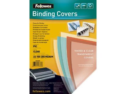 Billede af Plastforsider A3 200 mic. klar (100)