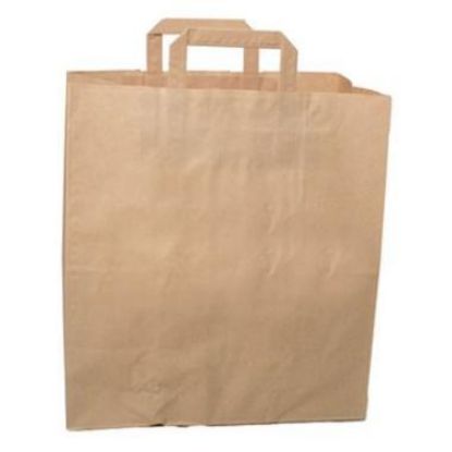 Billede af Bæreposer brun papir 22 l. 32x17x35