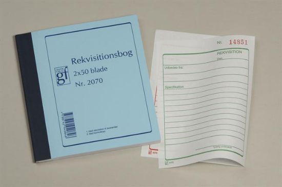 Billede af Rekvisitionsblok Grafisk 2070