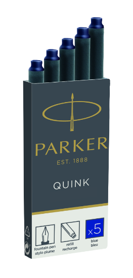 Billede af Parker QUINK blækpatron blå (5)
