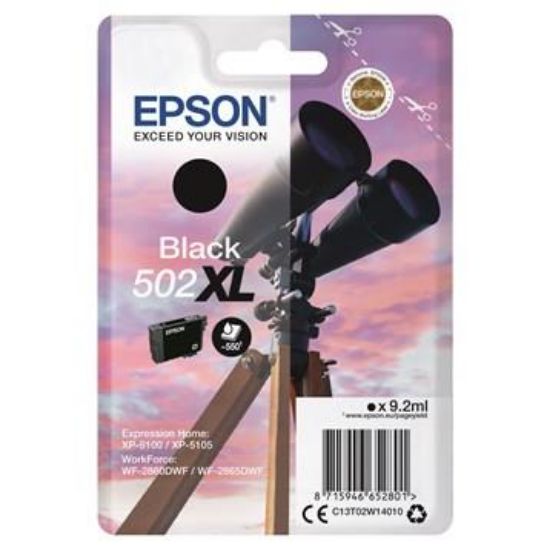 Billede af Blækpatron Epson 502XL BK