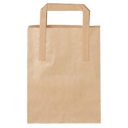 Billede af Bæreposer brun papir 4,9 l. 18x8,5x22