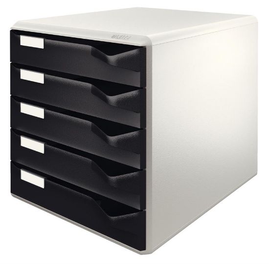 Billede af Skuffekabinet Leitz 5 skuffer sort