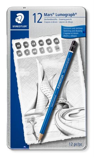 Billede af Blyant Staedtler Lumograph Mars 100 G12