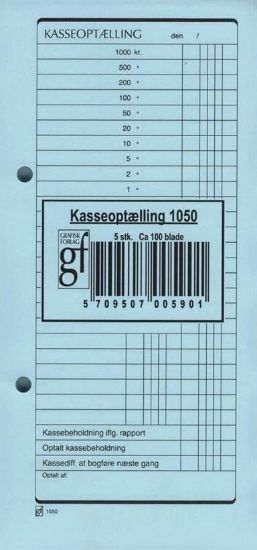 Billede af Kasseoptælling Grafisk 1050