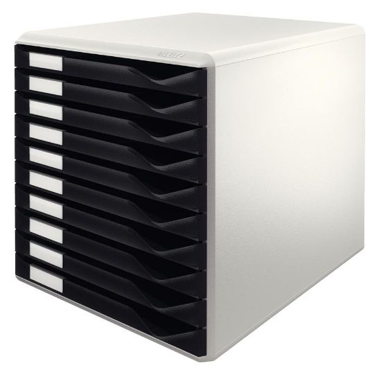 Billede af Skuffekabinet Leitz 10 skuffer sort 
