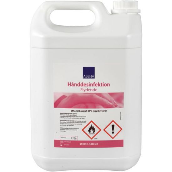 Billede af Hånddesinfektion Abena 85% flydende 5L.