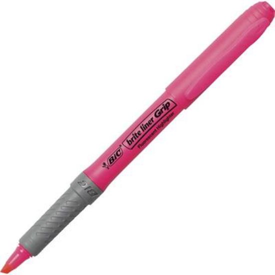 Billede af Tekstmarker Bic Brite liner Grip pink